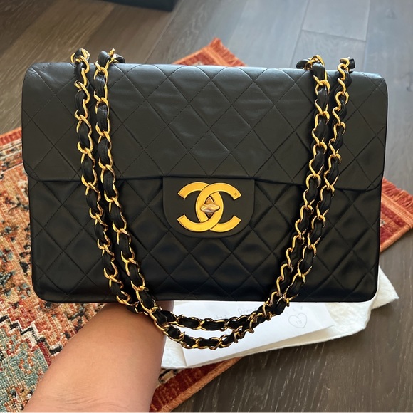 CHANEL Handbags - SOLD**Chanel Classic Vintage Maxi Jumbo XL Single Flap Bag